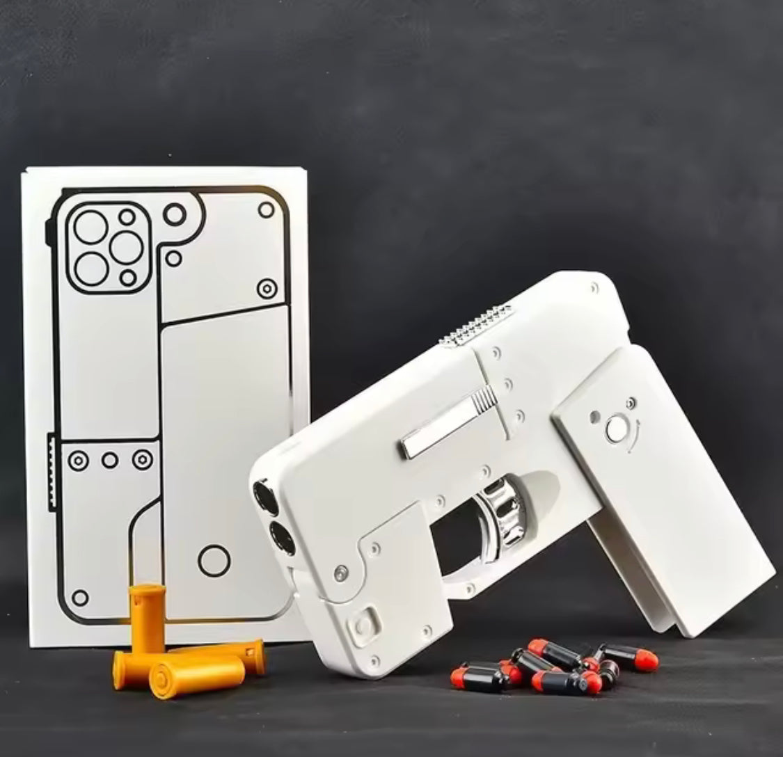 Folding Mobile Soft Bullet Gun Toy, Creative Mobile Phone Deformation Pistol Toy, Kids Pistol Toy, Creative Mobile Phone Bullet Gun Folding Mobile Soft Bullet Gun Toy, Creative Mobile Phone Deformation Pistol Toy, Kids Pistol Toy, Creative Mobile Phone Bullet Gun